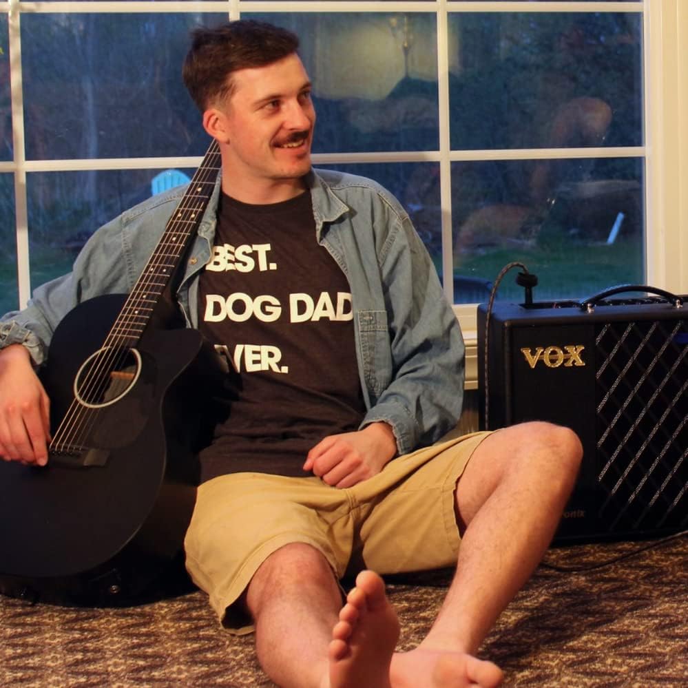 Mens Best Dog Dad Ever T Shirt Funny Fathers Day Hilarious Graphic Puppy Tee Guy - Image 2