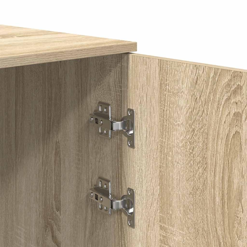 vidaXL Mobile Portaoggetti Rovere Sonoma 40x45x103,5 cm in Truciolato, Armadio, Armadio da scrivania, Armadio da Ufficio, Armadio credenza