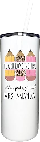 Miniatura 5 de AVITO Regalo paraprofesional personalizado, vaso de 20 onzas, vaso PARAProfessional personalizado, profesor de velocidad, regalo para profesor, para