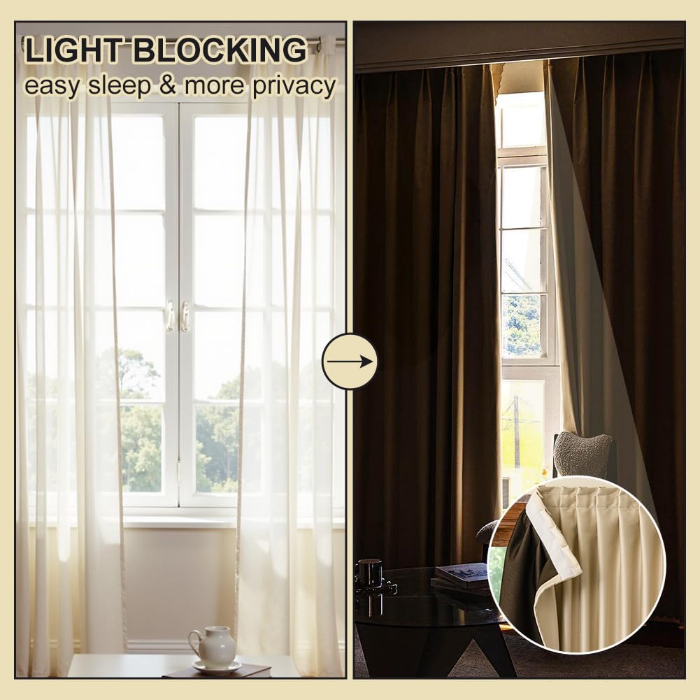 BENECREAT 111.8x78.7inch Blackout Fabric Polyester Curtain Liner Light Blocking Material for Curtains, Drapery Linings & DIY Projects, Dark Gray