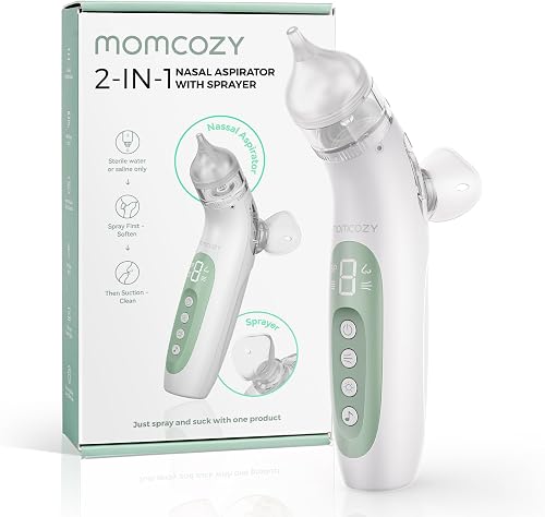 Momcozy BN07 Mouche Bébé Électrique, 2-en-1, 65kPa, Aspir…
