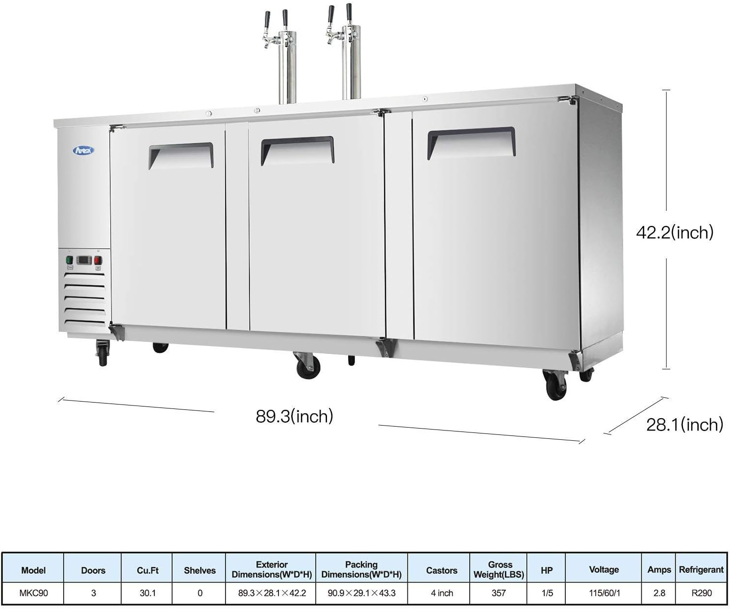 Atosa Commercial Direct Draw Keg Cooler