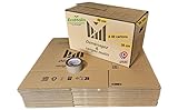 Lot de 40 Cartons de Déménagement, 50 x 30 x 30 cm, 41L, avec Poignées Renforcées et Ruban Adhésif 68 (41)