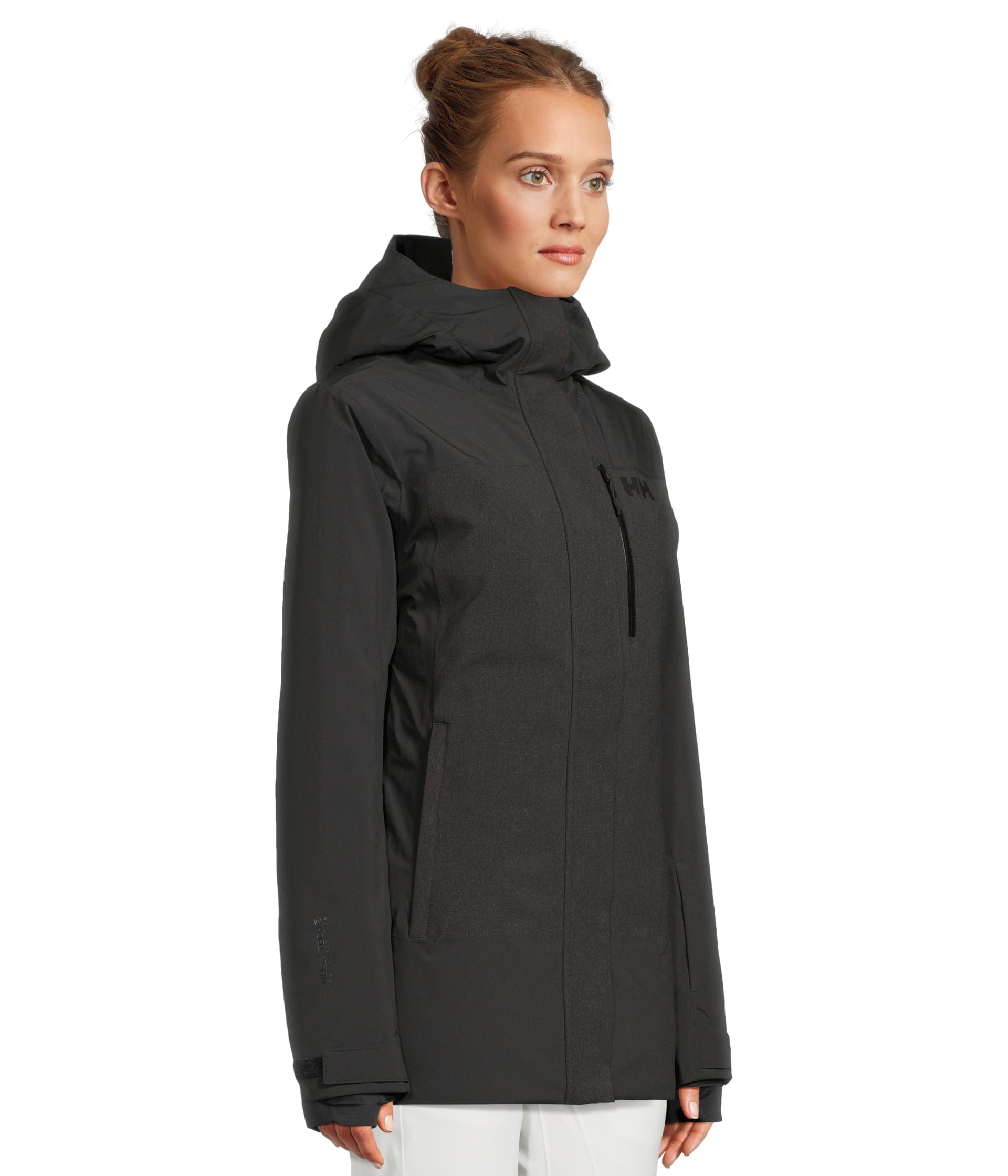 Helly Hansen Women's Snowplay Long Ins Jacket, Black