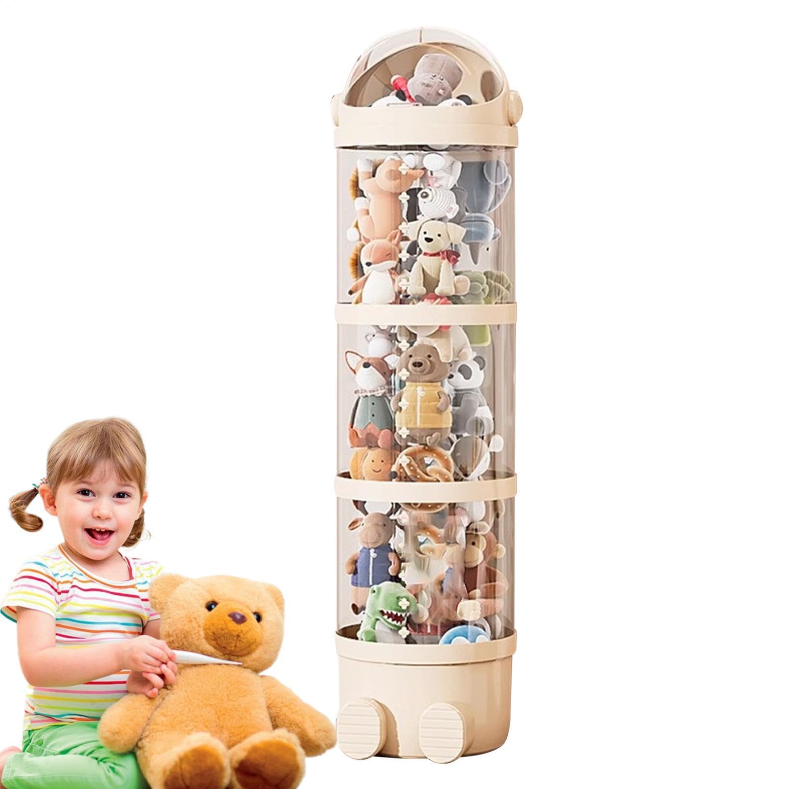 Contenitore trasparente per riporre giocattoli di peluche, contenitore | impilabile per riporre gli animali di peluche, contenitore compatto per camera da , soggiorno, cameretta dei giochi