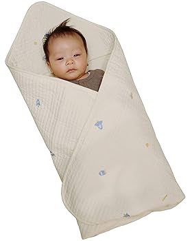 おくるみ・ブランケット abe Amazon | AQUA (アクア) ベビー 布団 おくるみ マルチケット 綿