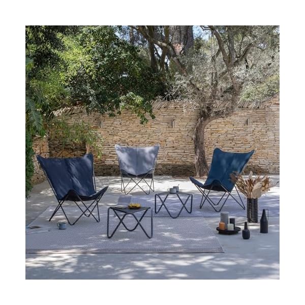 Gepolsterter Butterfly Sessel Pop Up XL Grau