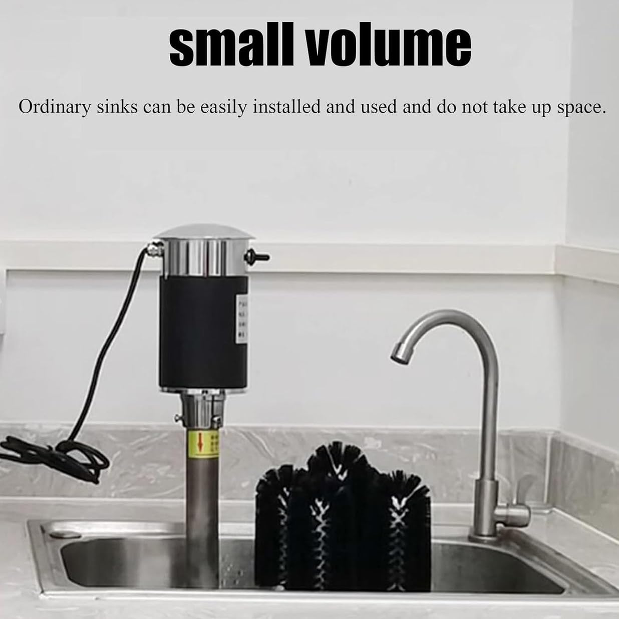 Limpieza De Vidrio Automática Comercial Máquina, Lavavasos Eléctrico De 5 Cepillos, para Vasos De Pierna Larga, Copas De Vino Tinto, Fregadero De Cocina De Bar, 600-800 Tazas/Hora