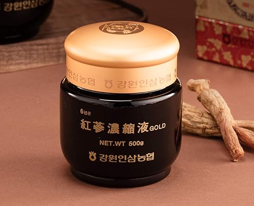 Miniatura 2 de Gangwoninsam ] Extracto de ginseng rojo coreano de oro, 17.64 oz / 17.63 onzas líquidas – Contiene extracto de raíz de ginseng rojo coreano 100%