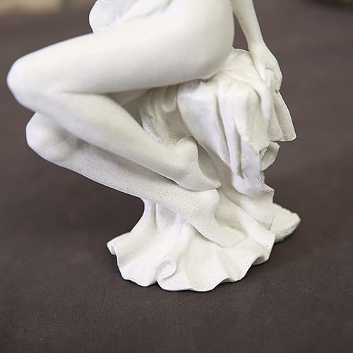Miniatura 3 de JMONLPICY Decoración moderna para el hogar abstracta de resina de arenisca blanca de moda estatua de belleza hecha a mano regalo de boda escultura