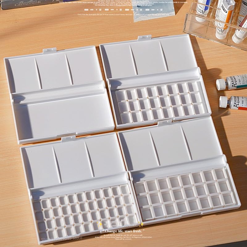 paleta akwarelowa paleta puste pudełko 24 1ML/2ML podróżne plastikowe pudełko na farby paleta do malowania artystyczna sztuka (kolor: 24 x 1ML)
