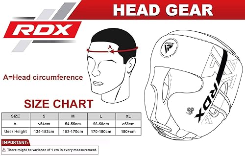 Miniatura 6 de RDX Casco de boxeo, entrenamiento de artes marciales, kara, acolchado ajustable, casco de Muay Thai, Kickboxing, Sparring, artes marciales, karate,