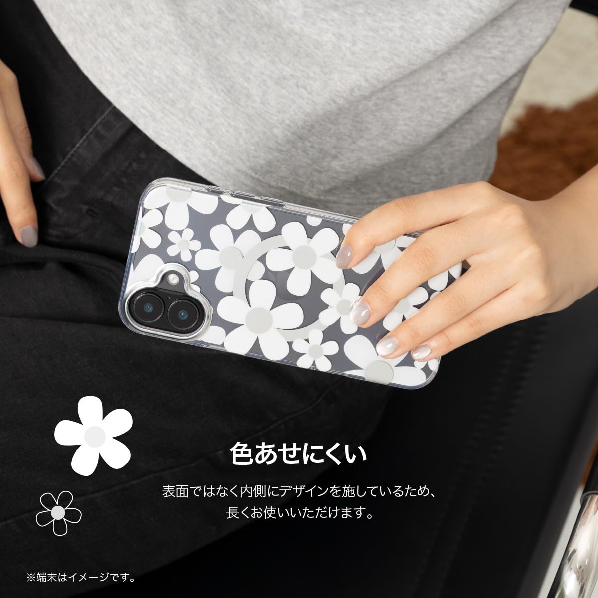 スマートフォン本体 flower Amazon.com: Light Blue Flower Phone Case Compatible with