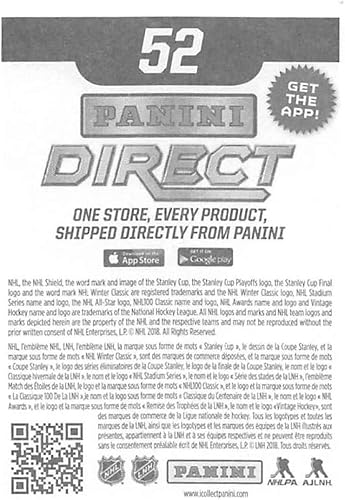 Miniatura 2 de 2018-19 Panini NHL Stickers Hockey #52 Sebastian Aho Carolina Hurricanes Official 2 1/2 Tall x 2 Inch Wide NHL Album Sticker