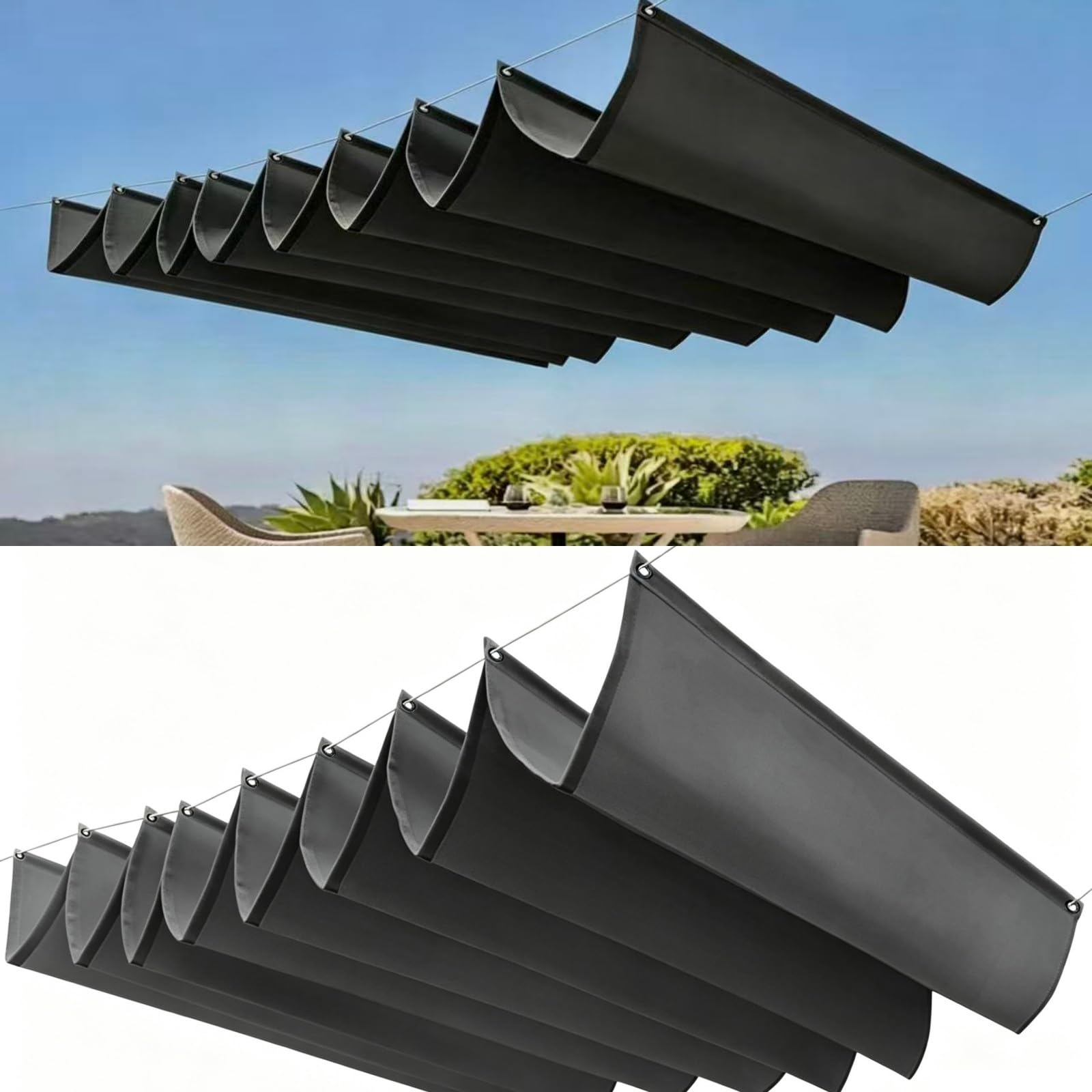 Filet d'ombrage indéchirable rétractable pour une protection UV 98%