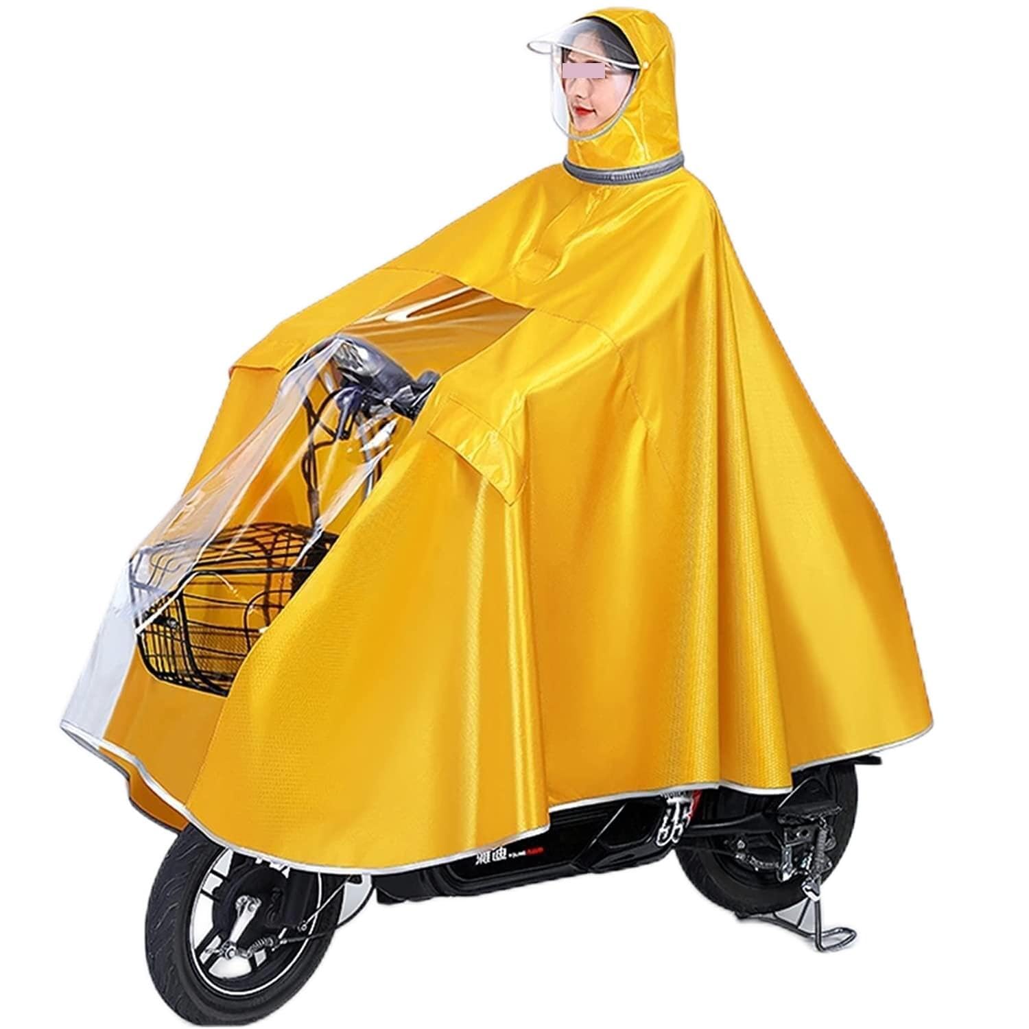 YUEKOPOU Poncho,Mobility Scooter Rain Cover, Poncho, Cycling Cape Waterproof Rain Coat Jacket Capes Cycling Rain Poncho，Hooded Rain Poncho, Waterproof Cycling Raincoat, Mobility Scooter Rain Cover,