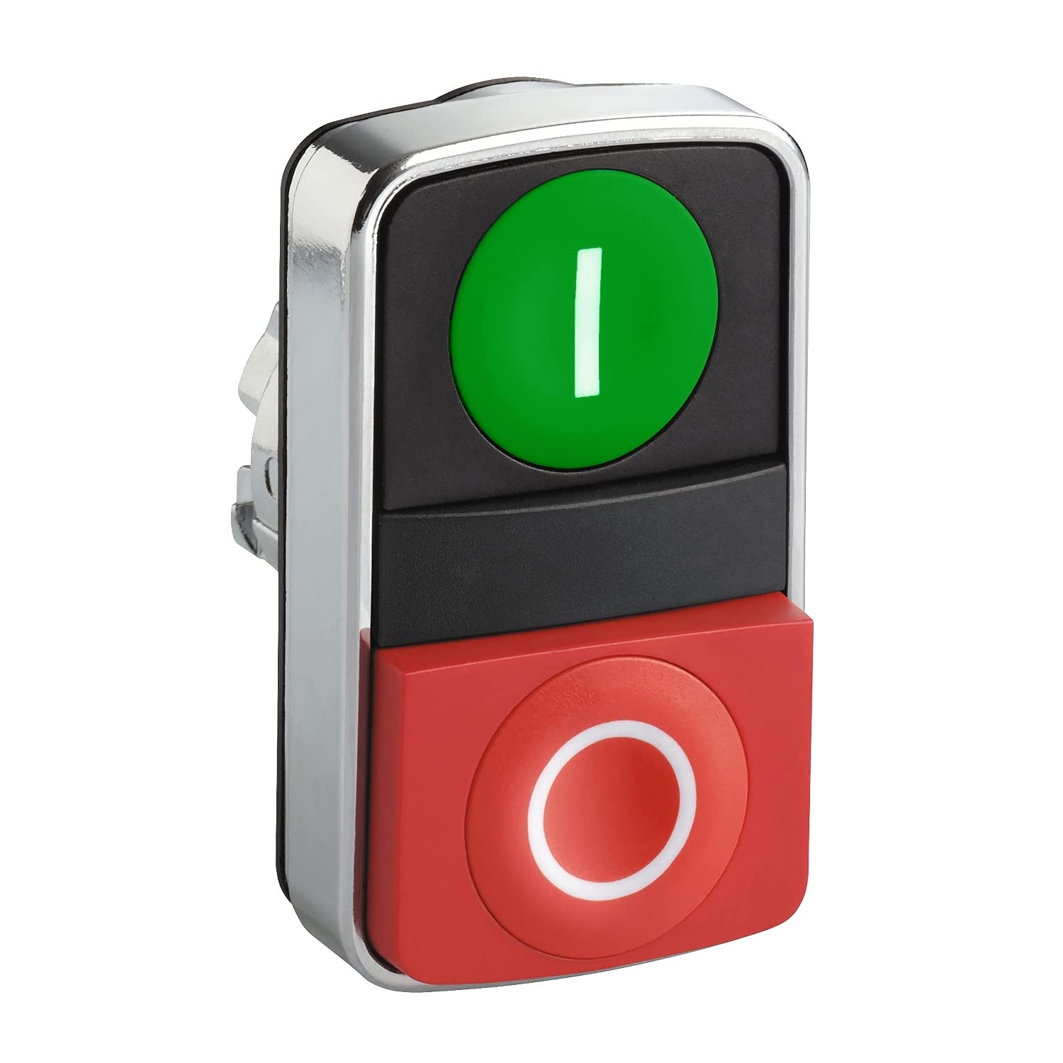 ZB4BL7341,Harmony XB4,Ø22 Double-Headed Reset Button Head-Green Flat Head I/Red Projection O,Metal Frame, Installation Diameter 22 mm,Spring Reset,Original Packaging,Never Used,in Stock,Ship Now.