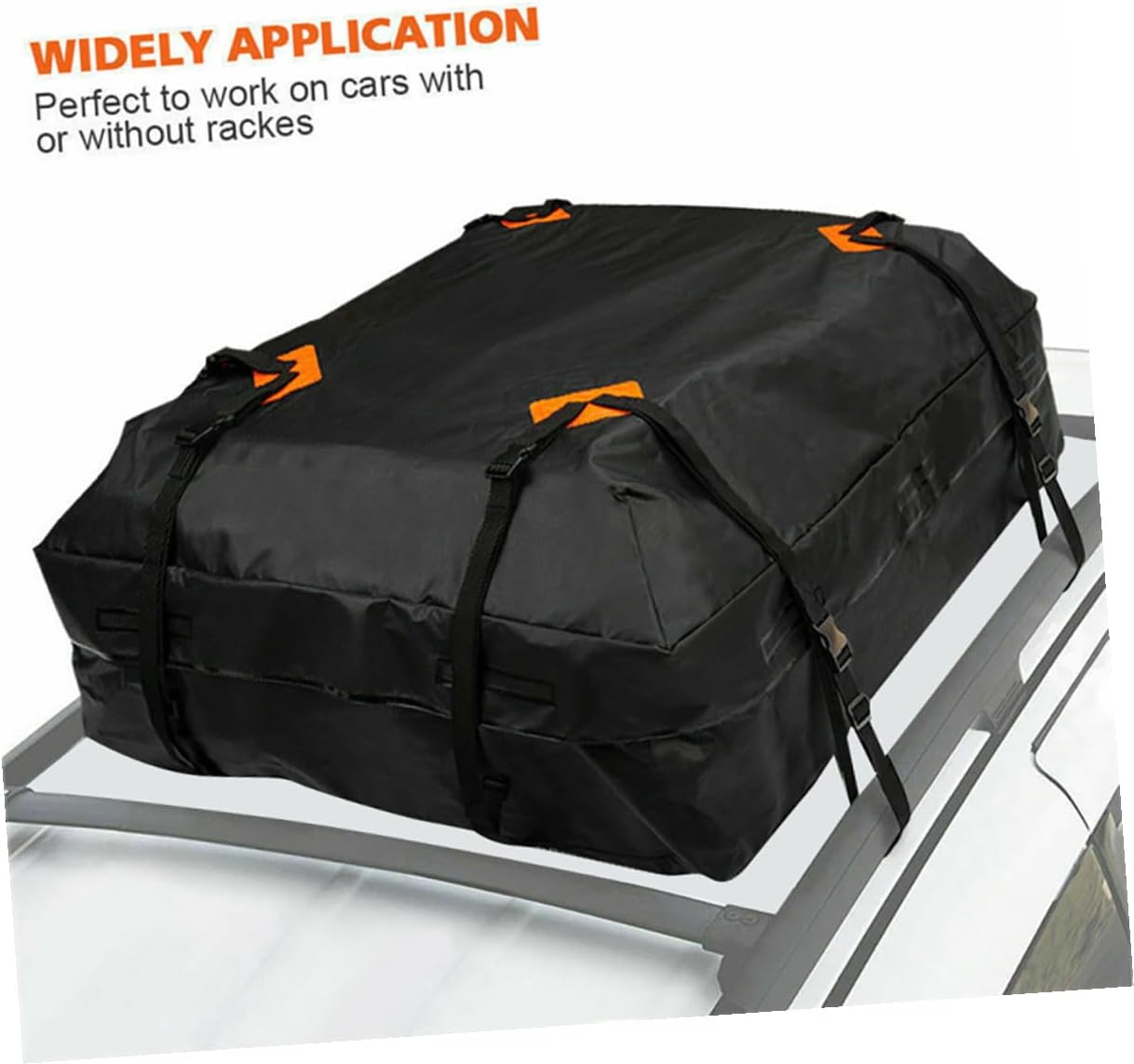 600d Oxford Waterproof Car Rooftop Cargo Bag, Large Capacity Vehicle Roof Luggage Carrier with UV Protection and Dustproof Storage for Travel and Outdoor Use