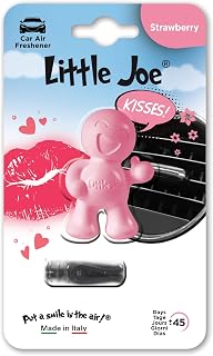 Little Joe OK in mini blister +/- 45 days fresh fragrance in car, truck, camper, van, household, kitchen, office or cupboard or box... (strawberry)