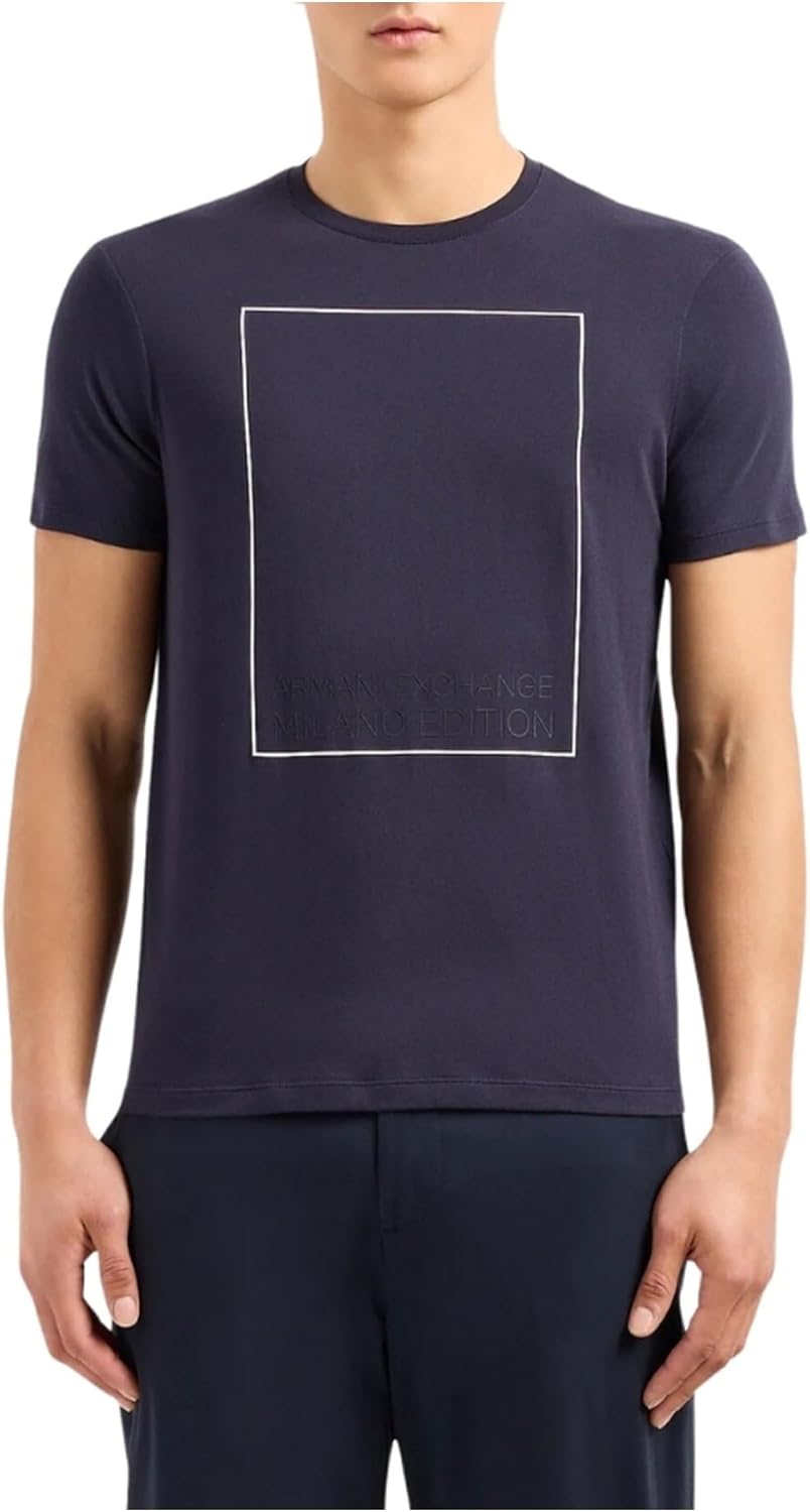 Armani Exchange Men's Limited Edition Milano Edition Regular Fit Cotton Box Logo Tee