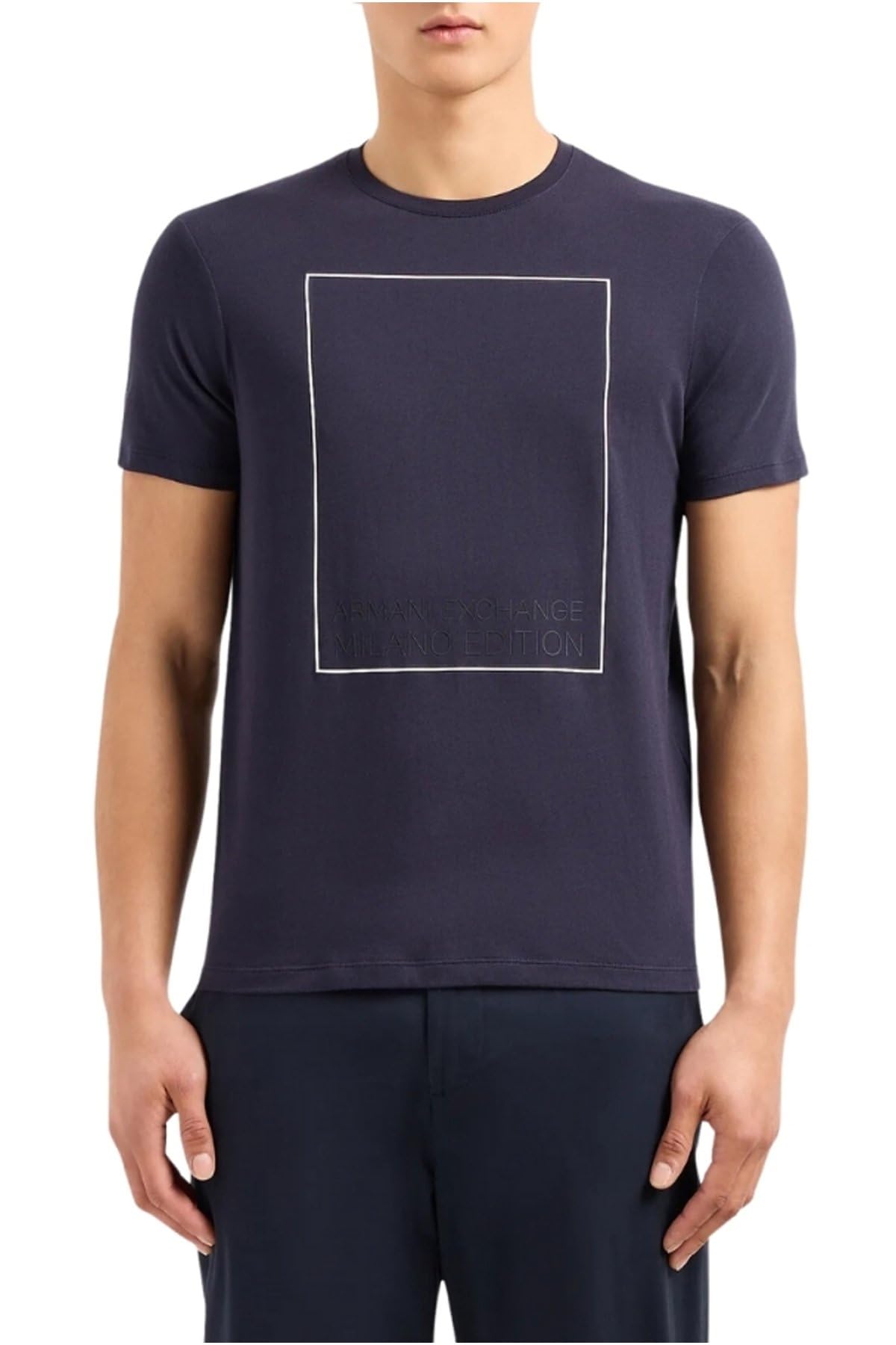 Armani Exchange Men's Limited Milano Edition Regular Fit Cotton Box Logo Tee