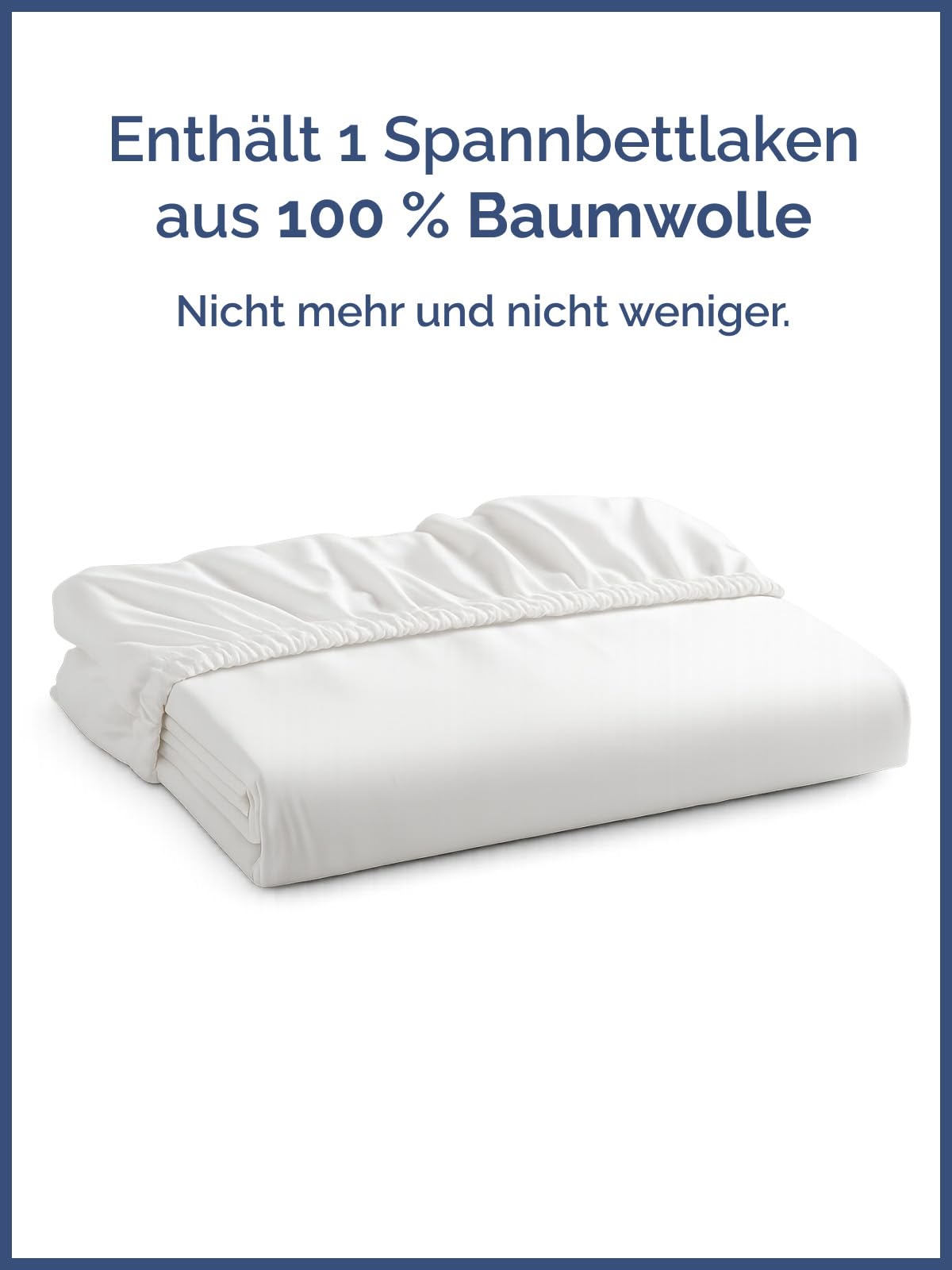 Spannbettlaken 180 x 200 cm Baumwolle Mako Satin 400 Fadenzahl Hotelqualität Oeko-TEX Zertifiziert Weiß