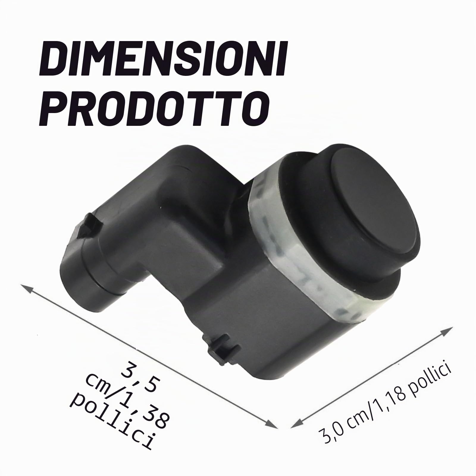 4 sensori di parcheggio PDC anteriori e posteriori, sensore di assistenza al parcheggio per paraurti nero, ricambio per Ford Galaxy Mondeo MK4 S-Max, ricambio per Volvo C30 S40 S60 V40 V50