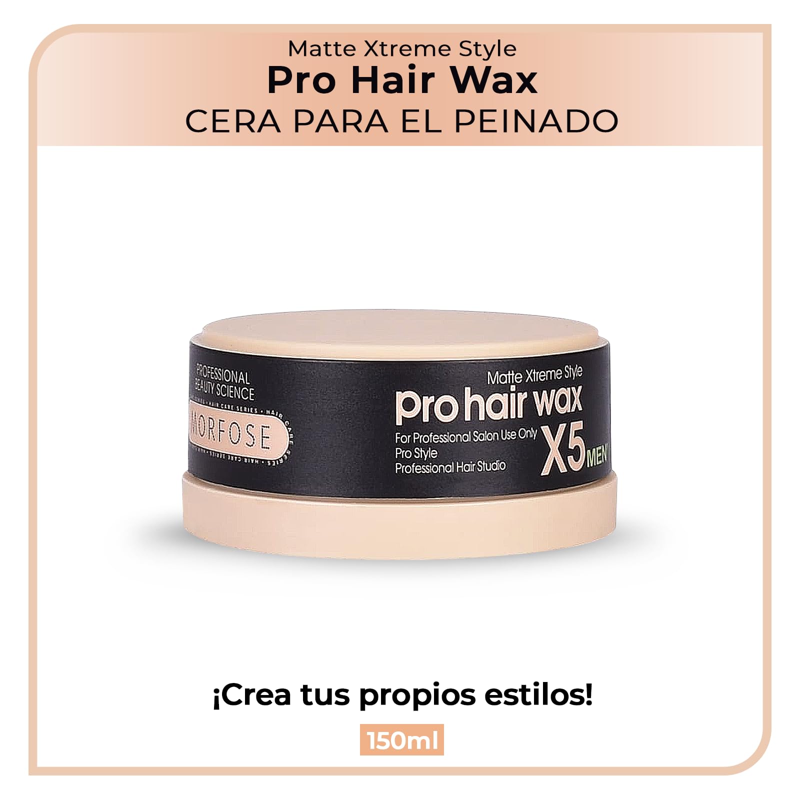 Pro Hair Wax X5 Morfose Professional Men Matte Xtreme Styling Pro Style 150 ml
