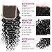 CYNOSURE Hair Deep Wave Bundles with Closure 100% Unprocessed Virgin Deep Wave Brazilian Hair 3 Bundles with Closure Free Part Natural Black Color (16 18 20+14inch closure)