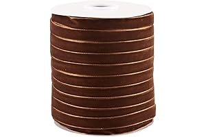 Pandahall Brown Felt Ribbon 3/8 Inch | Perfect for Crafts, Wrapping, and Decor