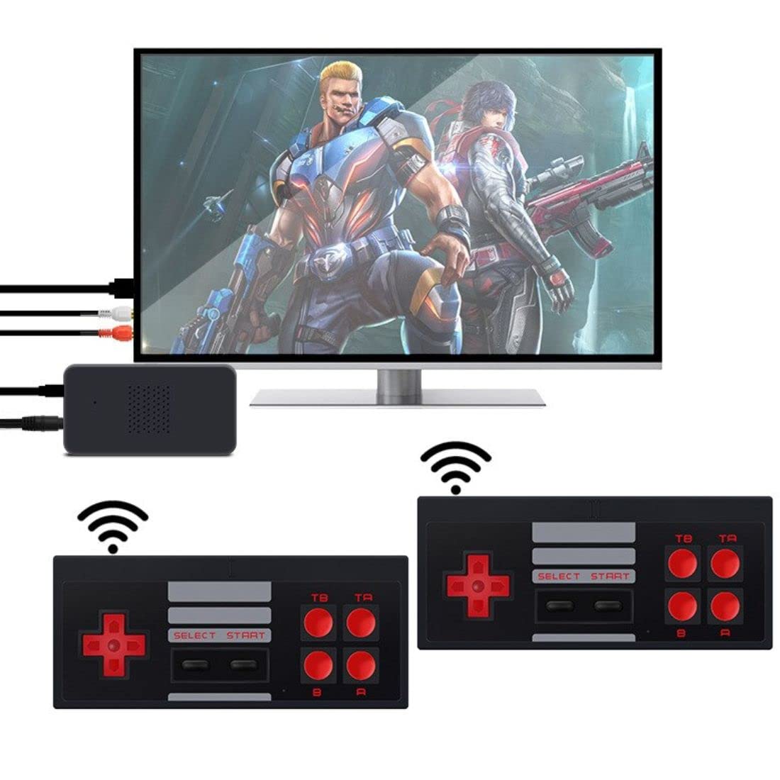 Amazm ™ Plug and Play Wireless Hd 1080P Tv Video Game for Kids 8 Bit LCD Plug Tv Tv Video Game with Classic Inbuilt Game Like Super Mario Bros, Contra, Double Dragon 2, Duck Hunt, F1 Race Etc (B0BT22PK7F) Amazon Price History, Amazon Price Tracker