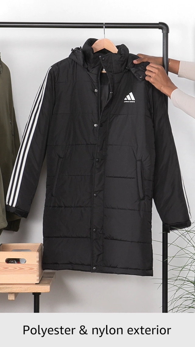 Amazon.com: adidas Combat Sports Winter Long Parka - Black