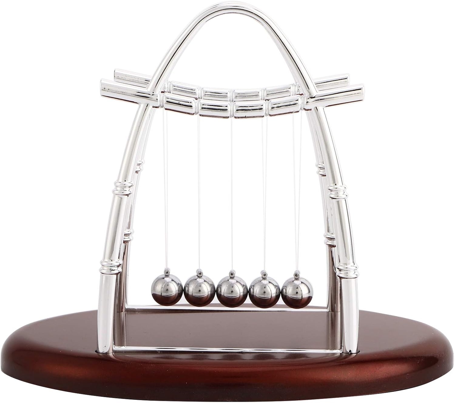 Pilipane Newton Cradle Balance Balls,Newton’s Desk Toy Pendulum Ball