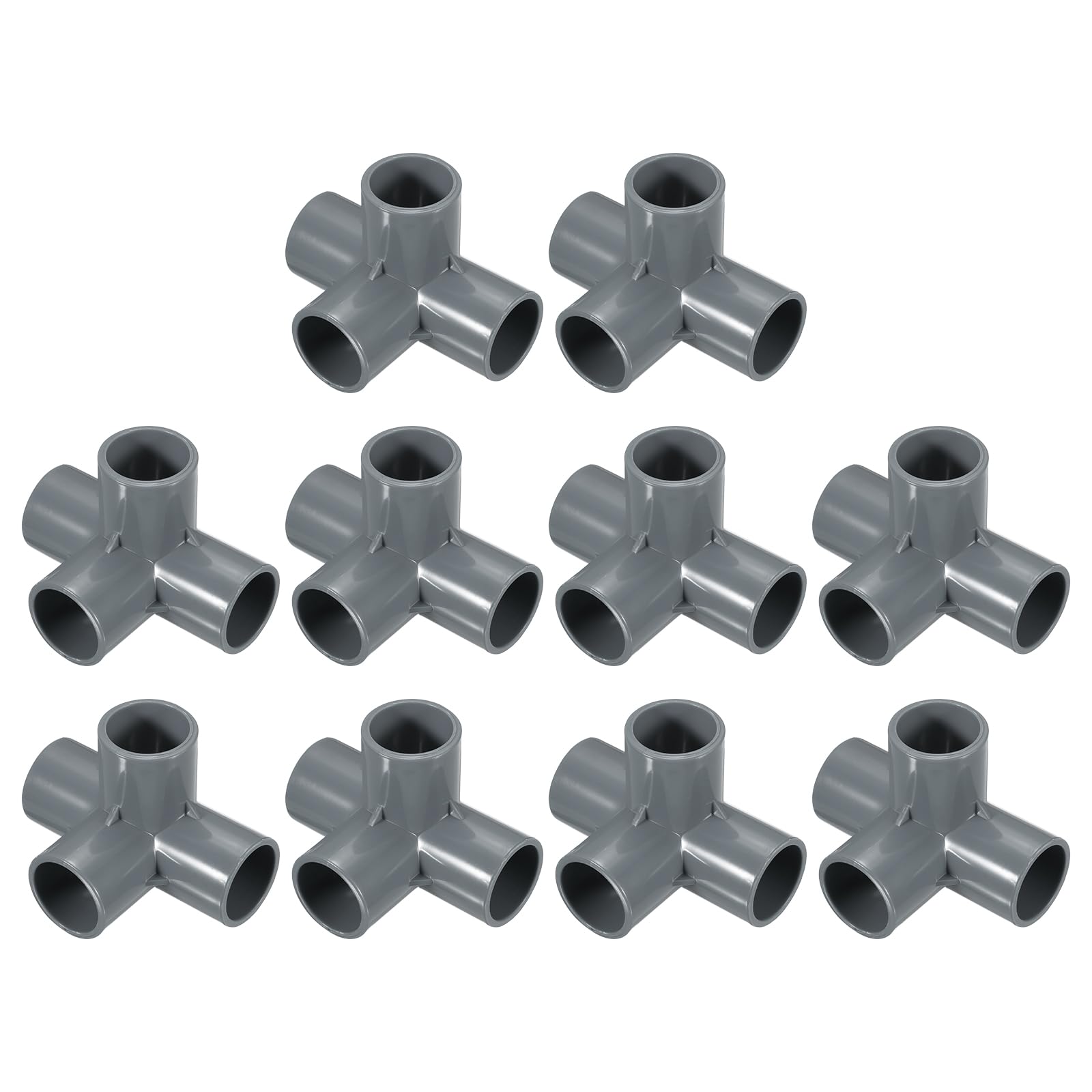 Raccord PVC 4 voies MECCANIXITY de 2,5 cm pour réparer et rigidifier un meuble instable
