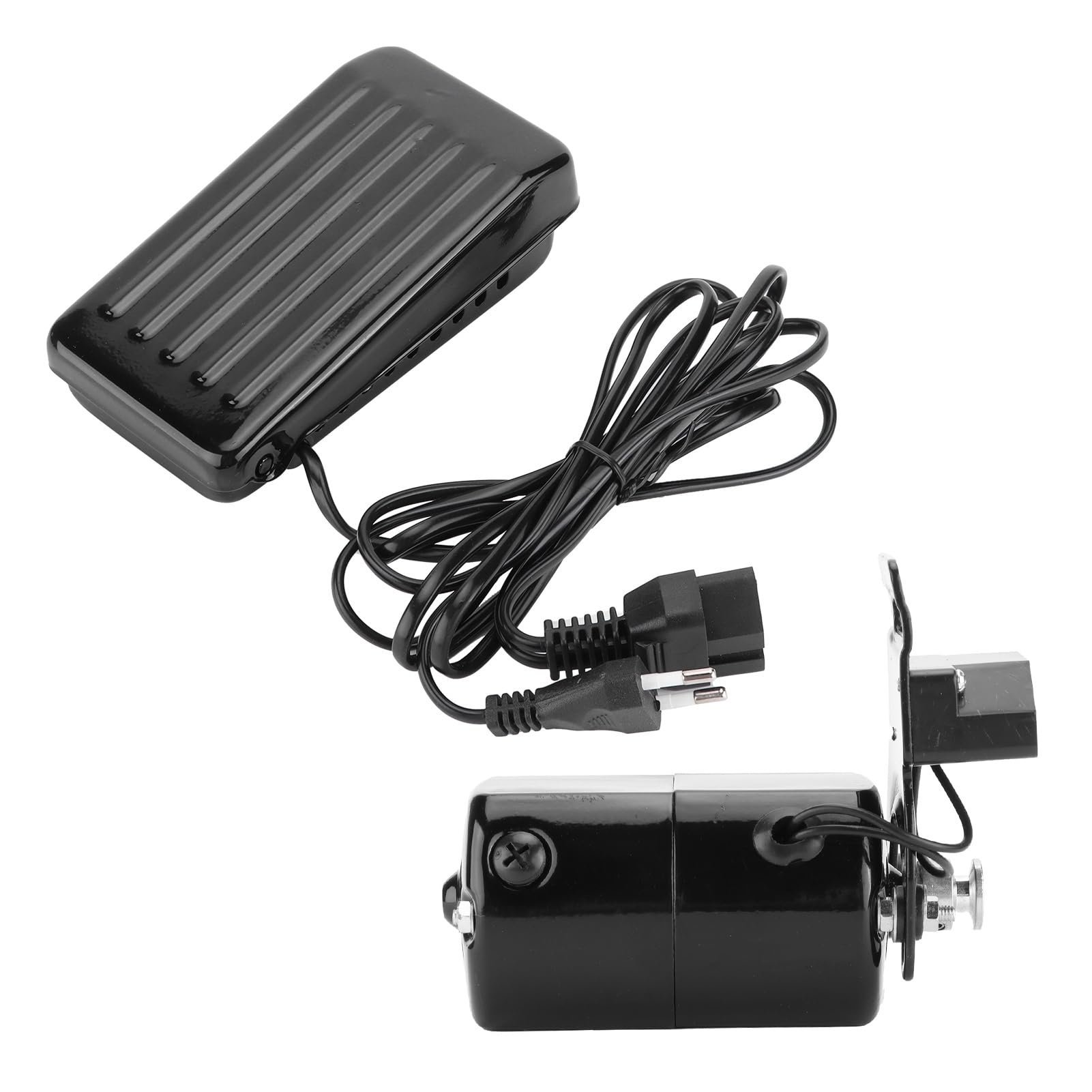 Kit de motor de máquina de coser con pedal y cinturón 220 V 180 W para máquina de coser doméstica en color negro de aluminio