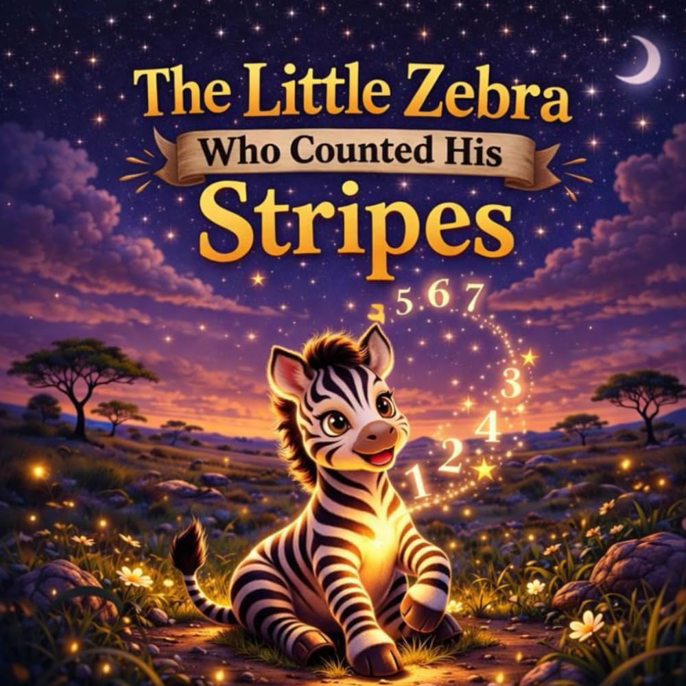 The Little Zebra Who Counted His Stripes: A Gentle Bedtime Story About Counting, Calm Minds, and Peaceful Sleep (Sleepy Little Animals)