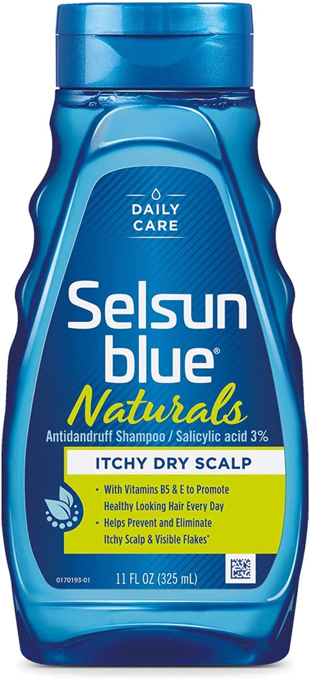 Selsun Blue Naturals Dandruff Shampoo Itchy Dry Scalp, 11 OZ