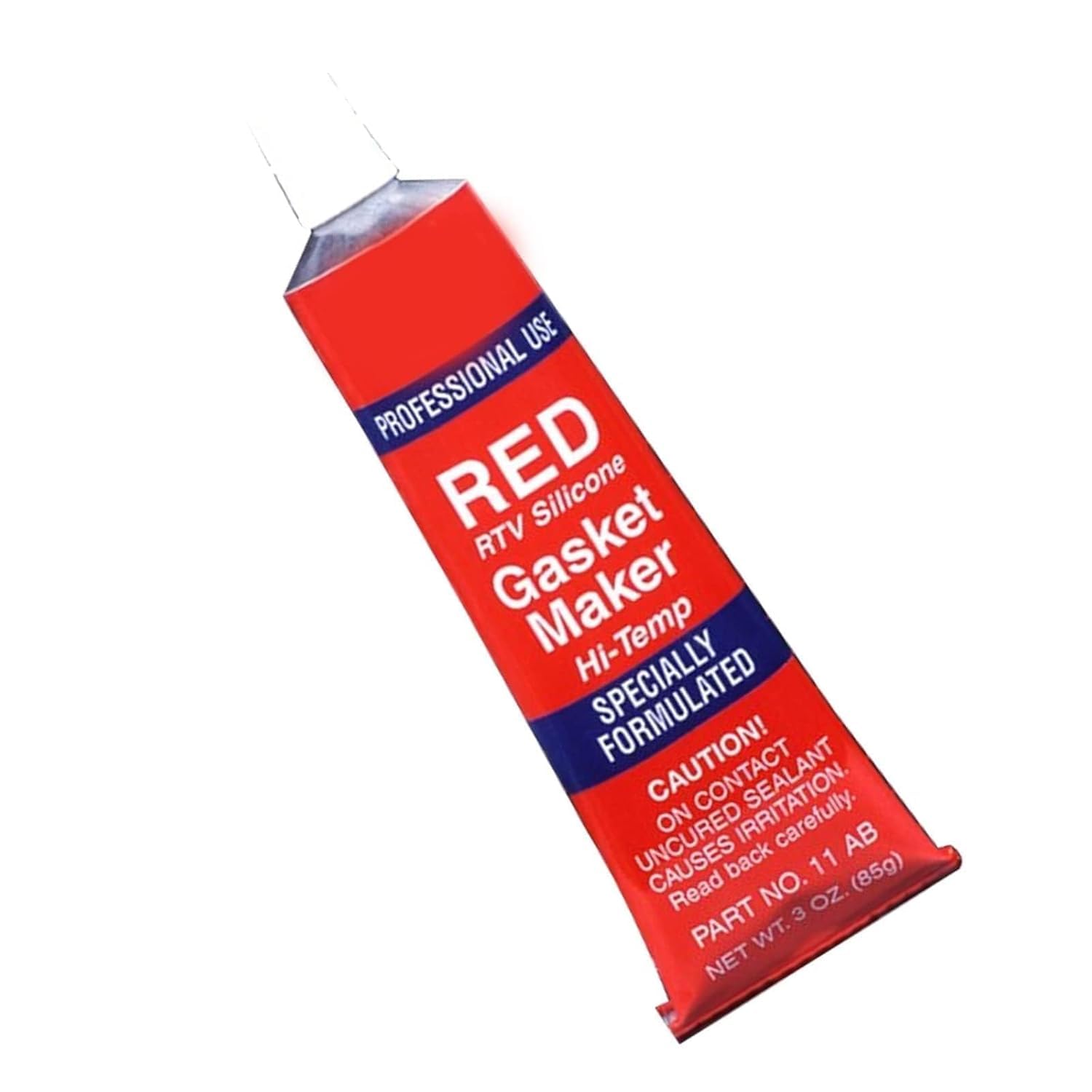 GSV Essentials Red RTV Silicone Gasket Maker, Hi-Temp, Specially Formulated, Professional Use, Adhesive Sealant, Ultimate Solution, Wide Application, 85g Tube (1 PCS)