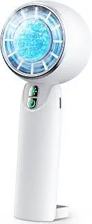 SSYFEI ハンディファン 冷却プレート 超強力暴風 28000RPM【0.2秒瞬時冷感・最大20H持続】卓上 手持ち扇風機 風量5段階 携帯扇風機 | 静音 5枚羽根 ミニ USB充電式 小型 アウトドア オフィス 熱中症対策 暑さ対策 プレゼント
