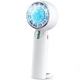 SSYFEI ハンディファン 冷却プレート 超強力暴風 28000RPM【0.2秒瞬時冷感・最大20H持続】卓上 手持ち扇風機 風量5段階 携帯扇風機 | 静音 5枚羽根 ミニ USB充電式 小型 アウトドア オフィス 熱中症対策 暑さ対策 プレゼント