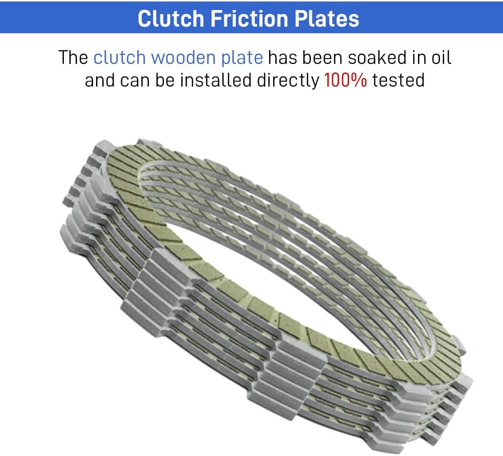 Clutch Kit & Friction Steel Plates Gasket Compatible with Suzuki GSX1300R Hayabusa 1300 2008-2020
