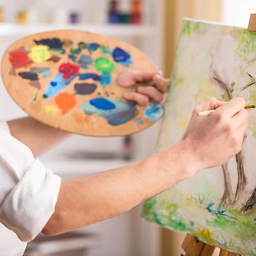 Miniatura 6 de Thyle 9 Pack Large Stretched Canvas for Painting 30 x 40, 24 x 36, 20 x 24 Blank Canvas White 100% Cotton Profile Painting Canvas Primed Framed