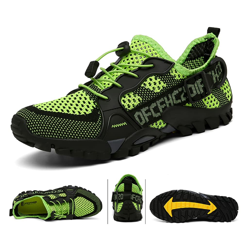 TANGYUGEN Zapatos de agua para hombre y mujer, zapatos de senderismo al aire libre, secado rápido, zapatos acuáticos para playa, viajes, senderismo, escalada