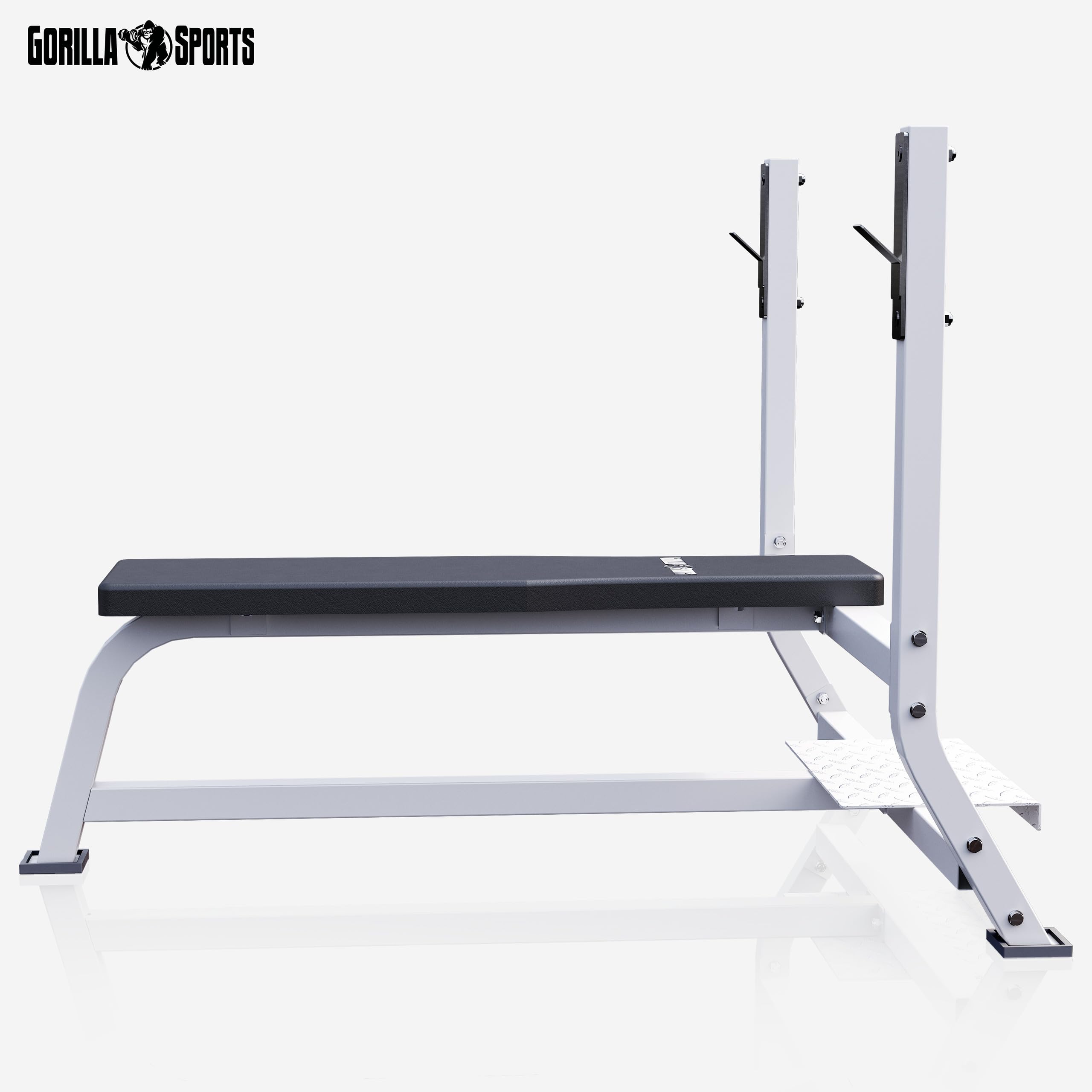 Panca Pesi Gorilla Sports Regolabile - Porta Bilanciere, Pieghevole, Carico Max 200kg, Per Home Gym - Foto 10