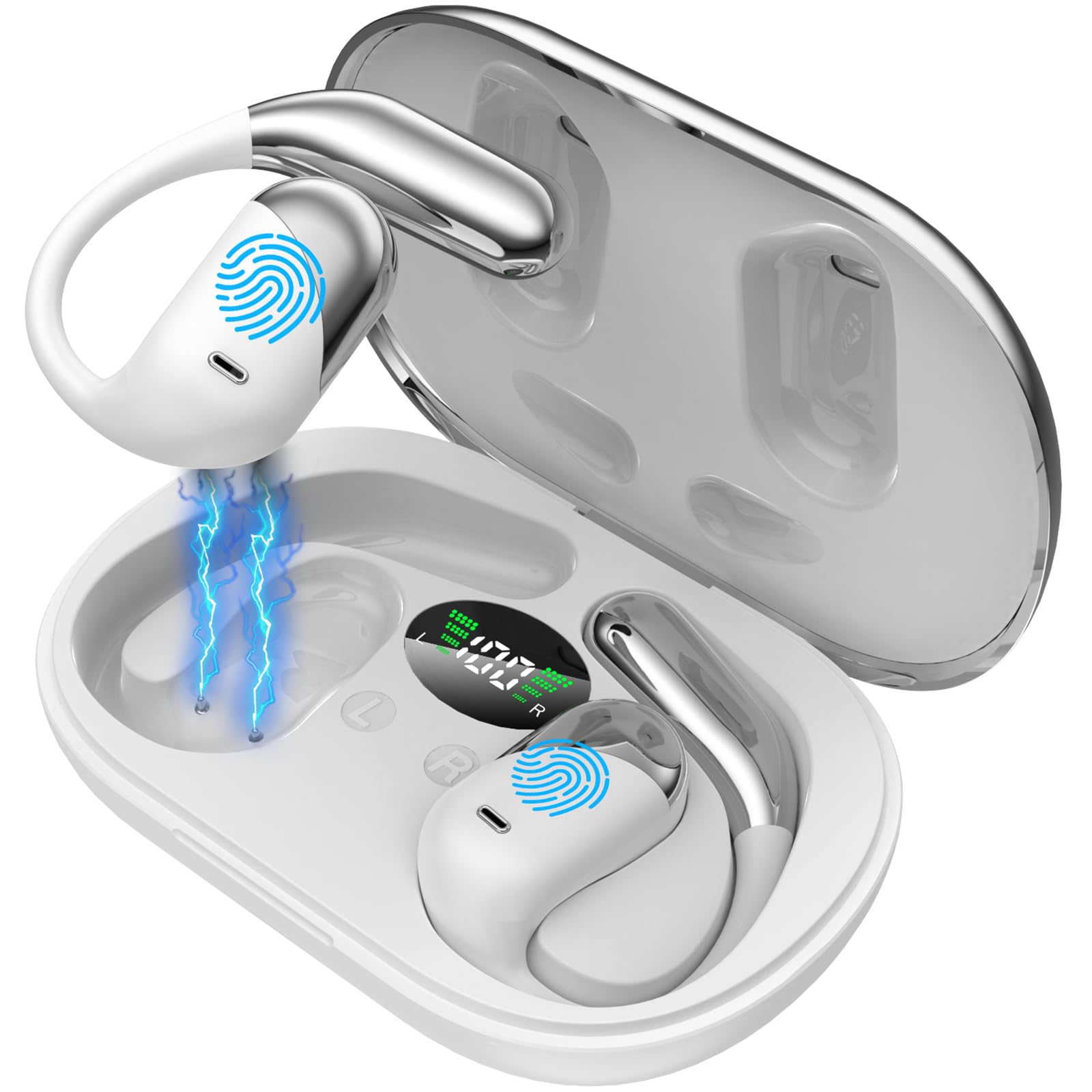 real-time ai translation earbuds with charging case