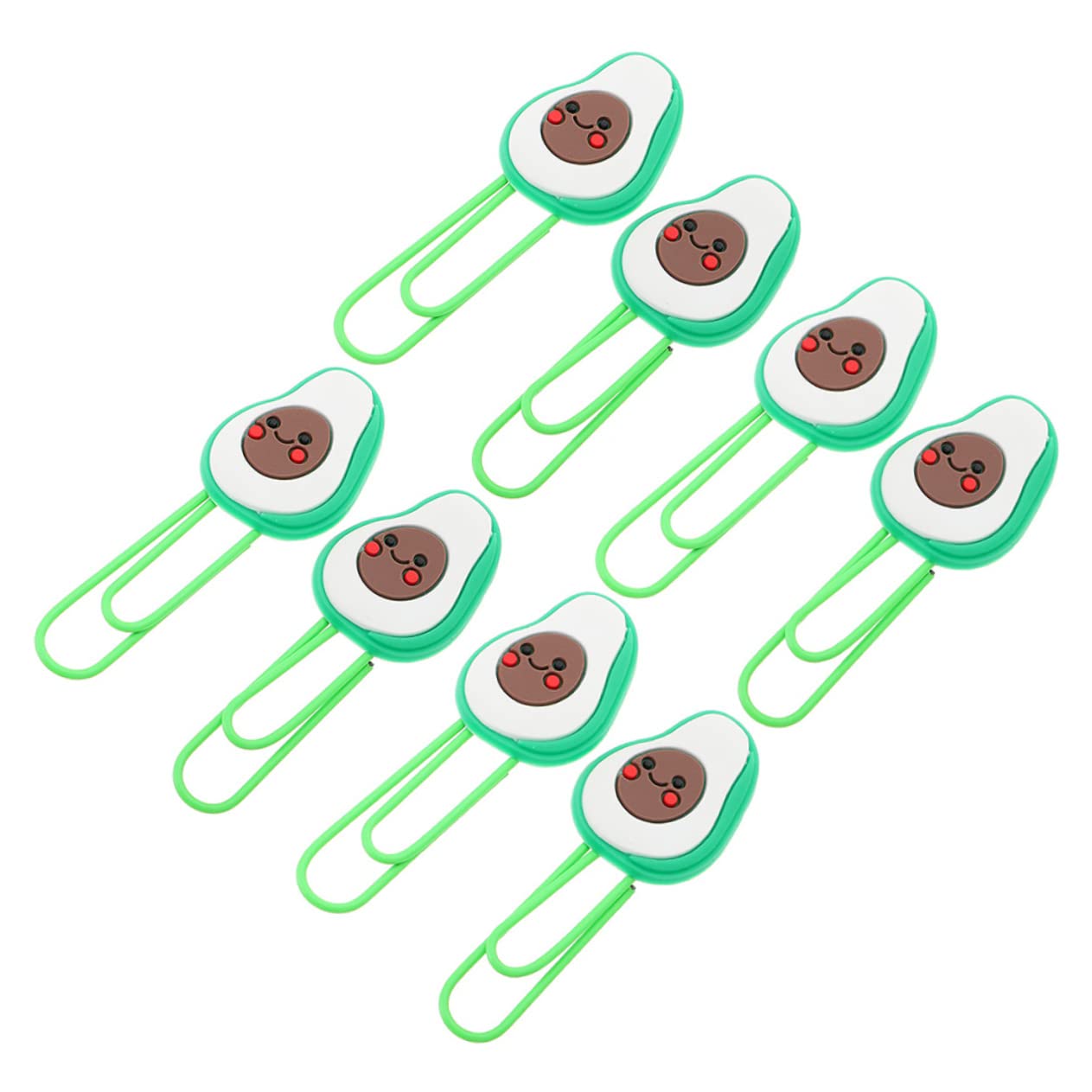 MAGICLULU 40pezzi Graffette Clip Per Documenti Decorative Per Scuola e Casa Graffette Creative Avocado