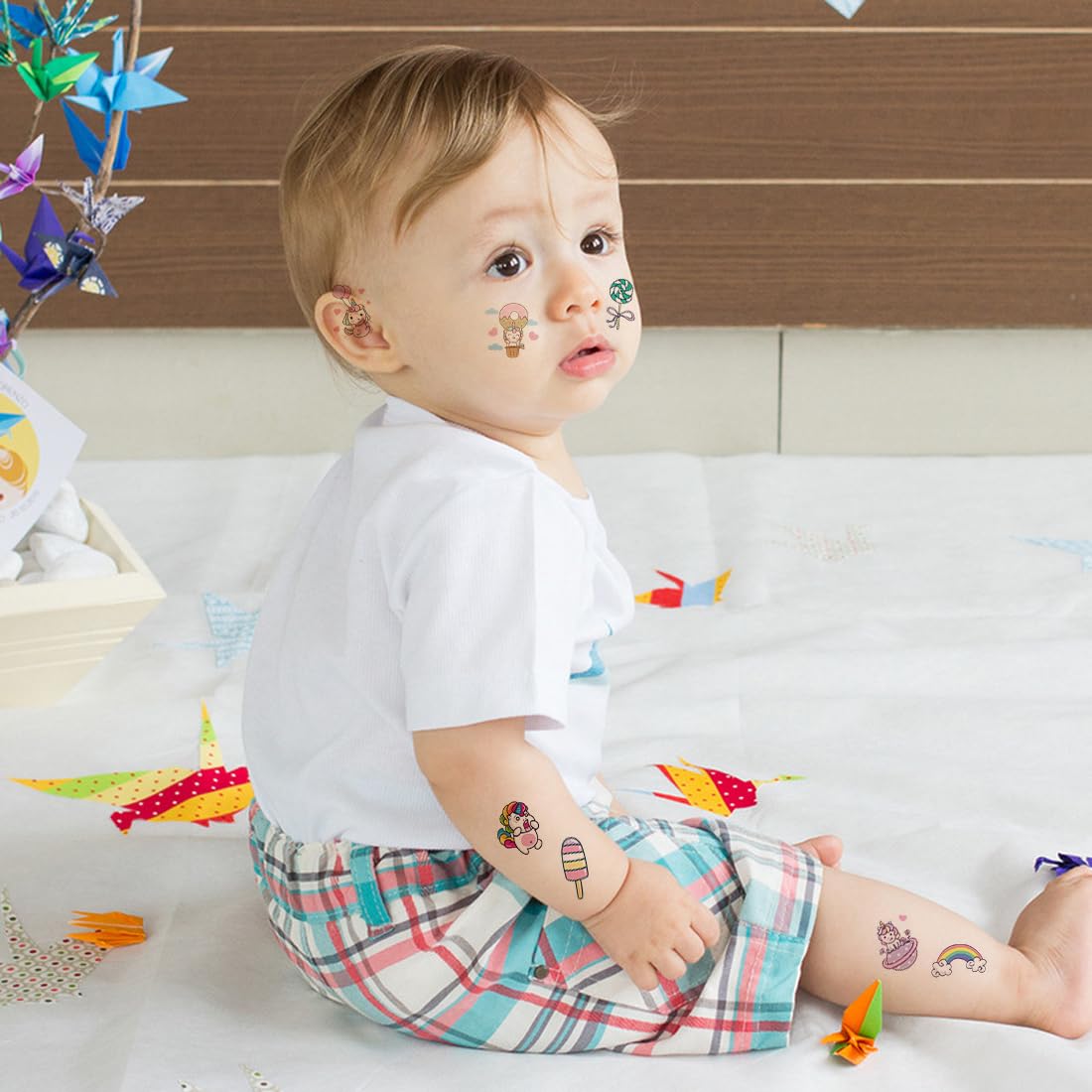 Tatuaggi Temporanei Bambini - 8 Fogli Con Cuccioli E Animali, Impermeabili E Facili Da Usare - Foto 8