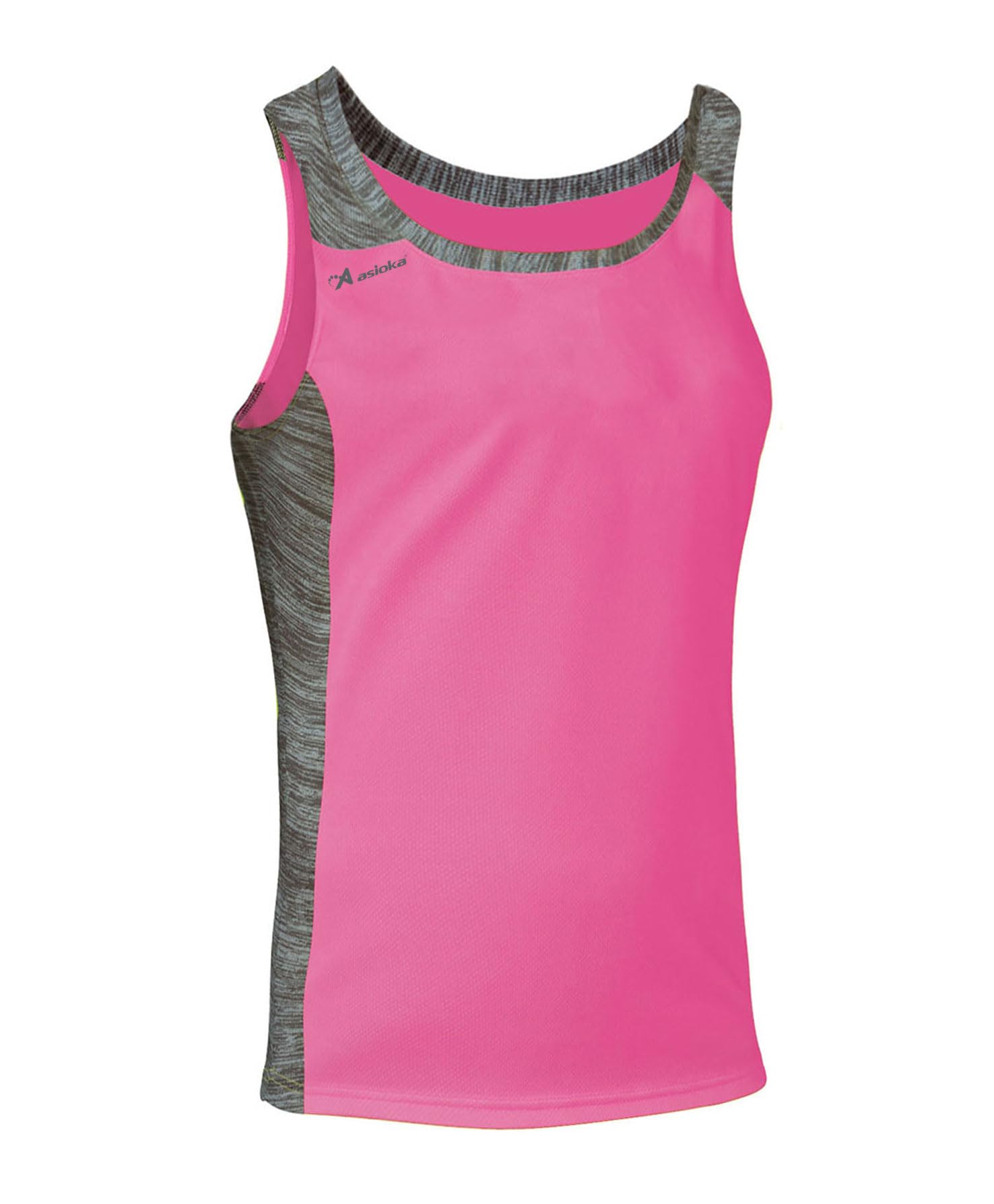 ASIOKA - Men's Sports Tank Top - Men's Running T-Shirt - Technical Tank Top - Fuchsia Colour