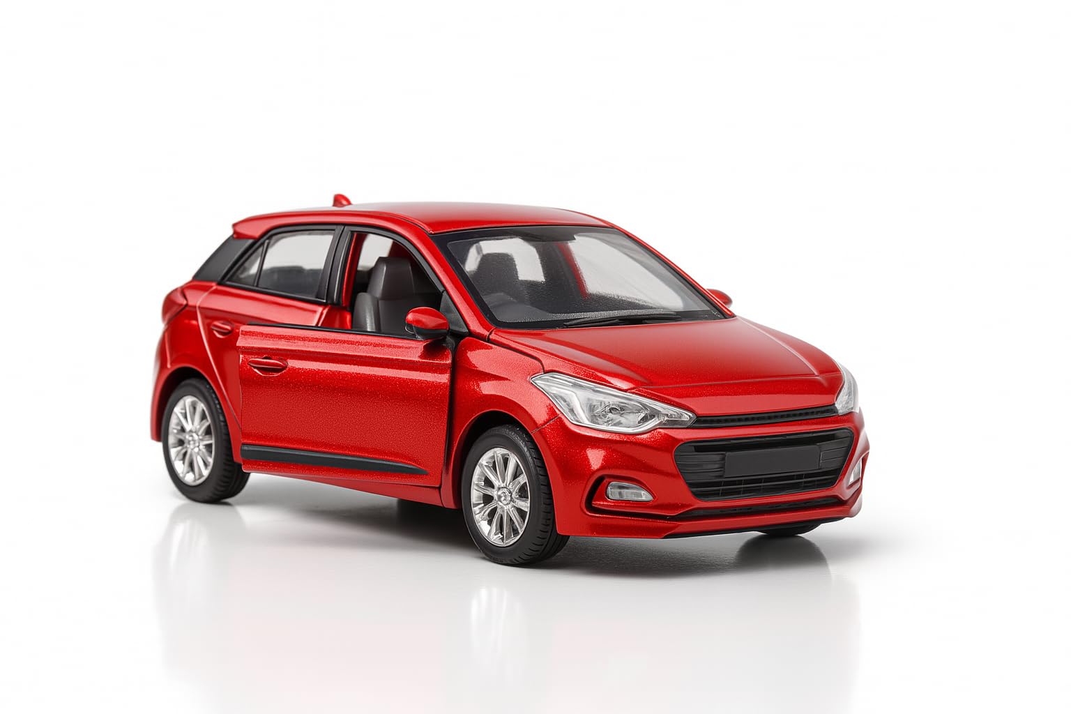 Sheel® i20 Red Car Scale Model – Pull Back Action, Palm Size Plastic, Miniature Model, Size 14.3 x 6.6 x 5.2 cm-image-49