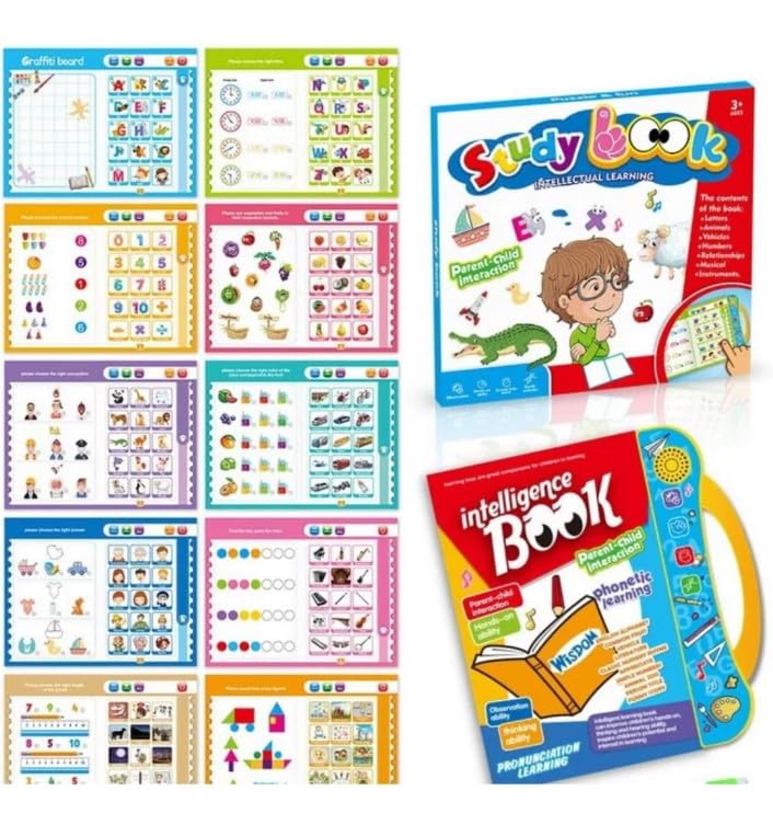 GENIUS SHINE Intelligence Sound Book | English Letters Learning Book | Phonetic Learning Book for Toddlers | Fun Educational Toys | Numbers, Shapes Learning Book for Kids(Multicolor). Age 2-7 Years. (B0DFWVP9YF) Amazon Price History, Amazon Price Tracker